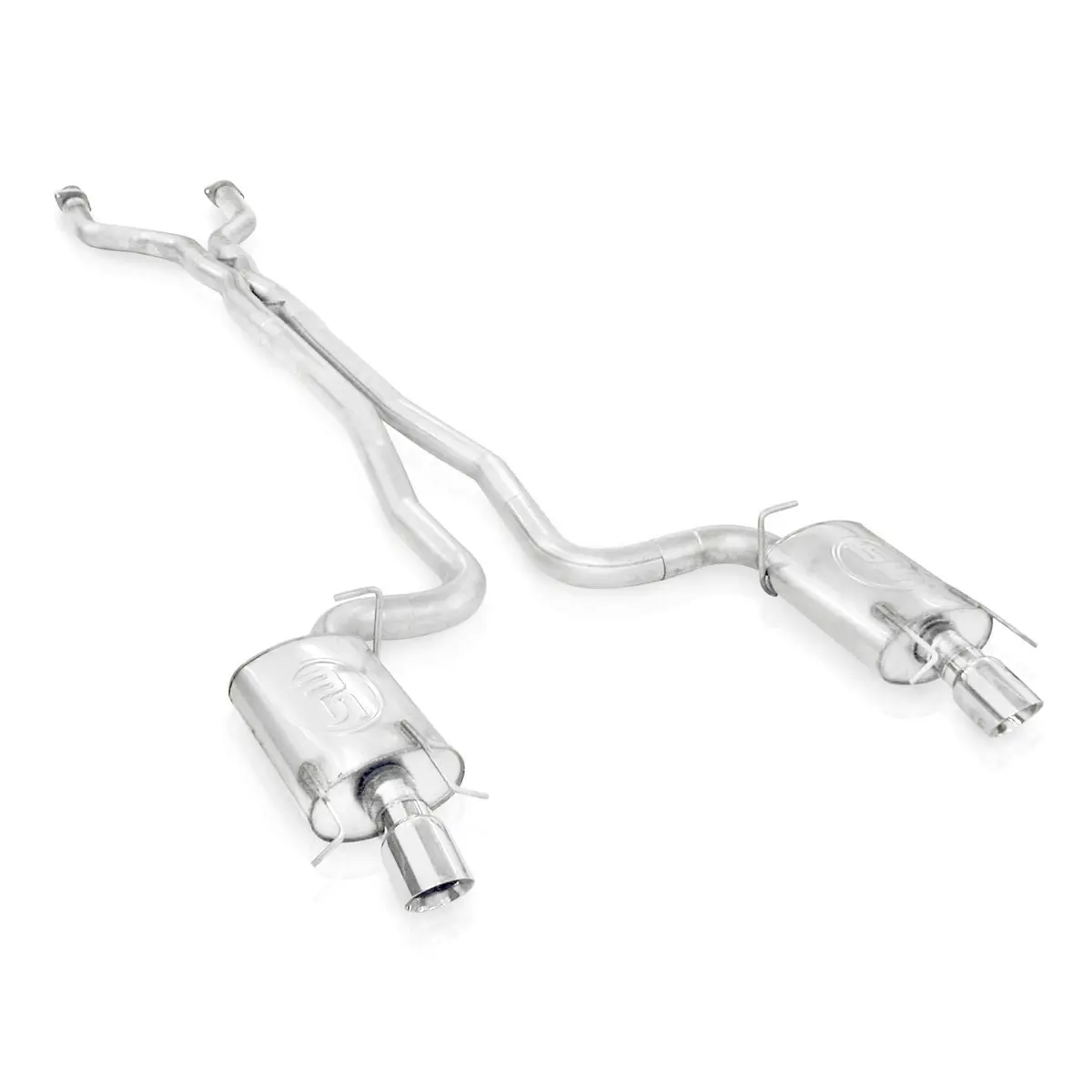 Stainless Works: 2009-15 Cadillac Cts-V Sedan -- 3" Catback System X-Pipe Chambered Mufflers 4" Tips 1