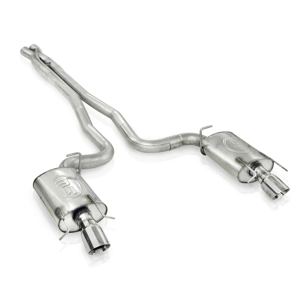 Stainless Works: 2009-15 Cadillac Cts-V Sedan -- 3" Catback System X-Pipe Turbo S-Tube Mufflers 4" Tips 1