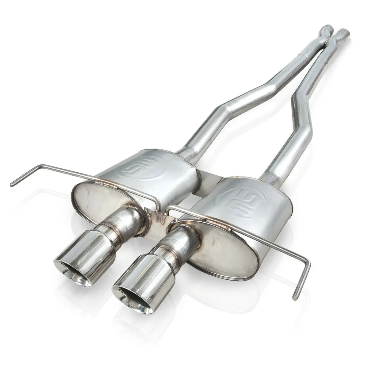 Stainless Works: 2009-15 Cadillac Cts-V Coupe -- 3" Catback System X-Pipe Turbo Mufflers 4" Tips 1