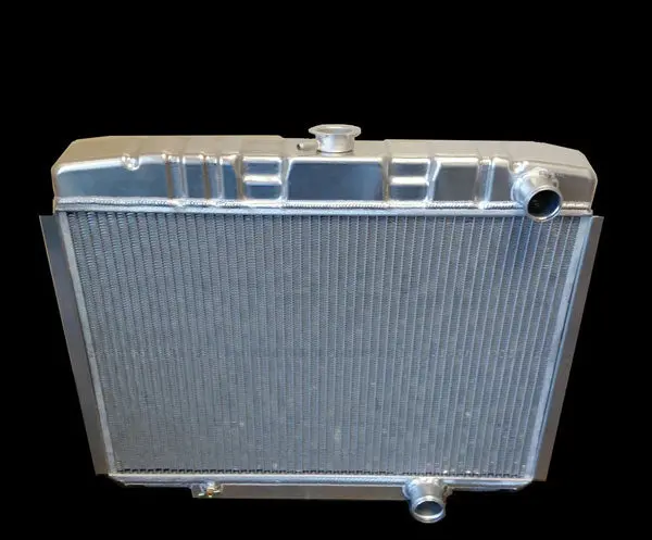 Dewitts: 1967-70 Mustang Tr/Bl 24" Core, 428 Bb, Auto Aluminum 2 Row 1" Tube 1