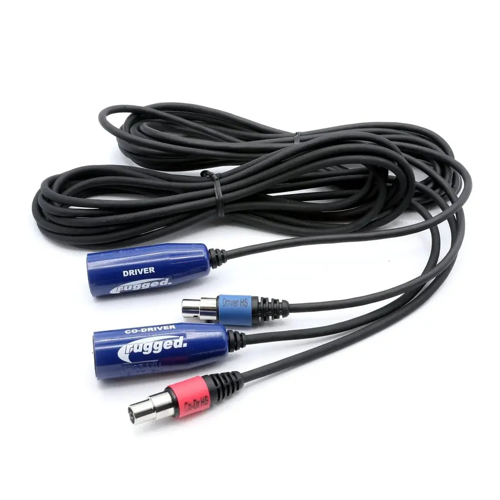 Driver And Co-Driver Intercom Cable Bundle | Rugged Radios 1