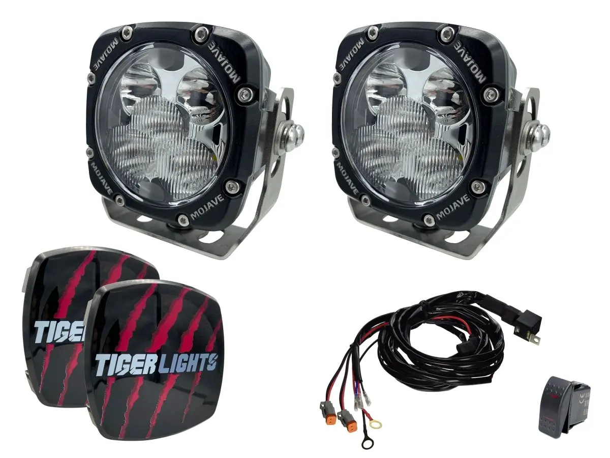 Dual Tlm 4" Kit W/ Harness | Tiger Lights 1