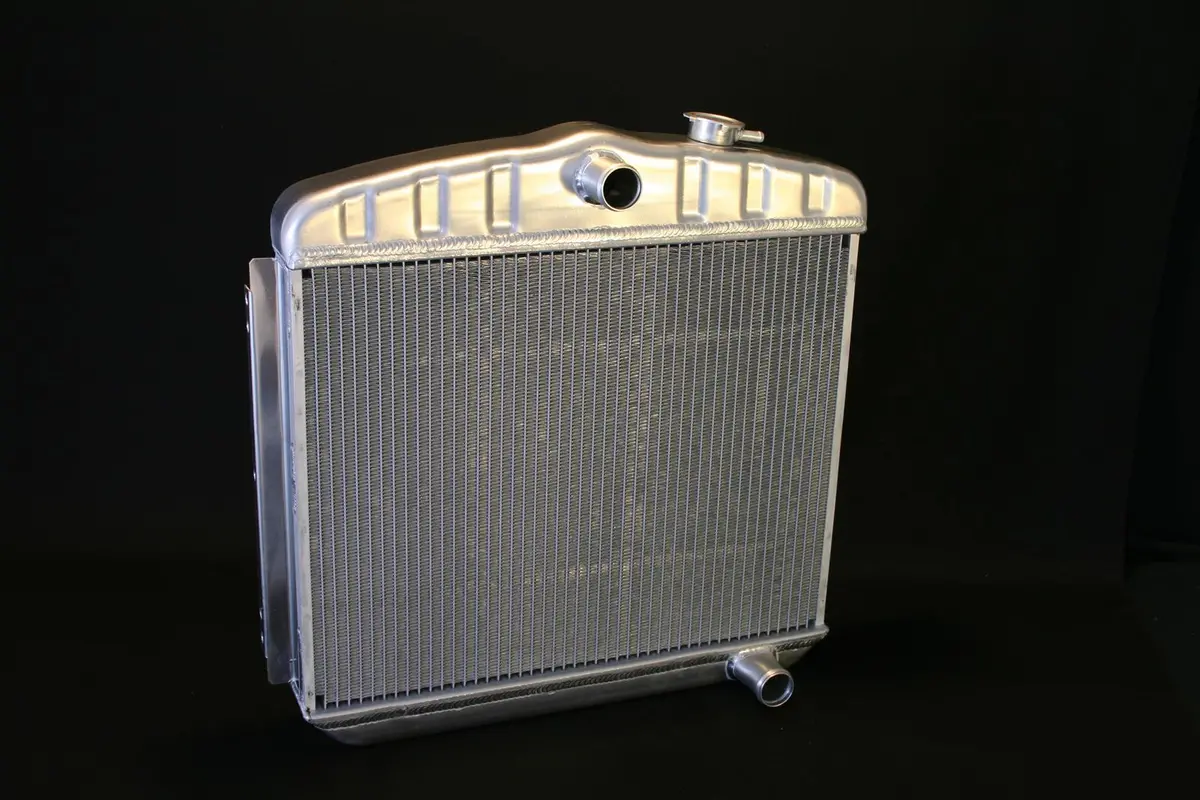 Dewitts: 1955-57 Chevy/ Tri-V, V8 Mount, Df, Manual, Natural, 2 Row 1" Tubes 1