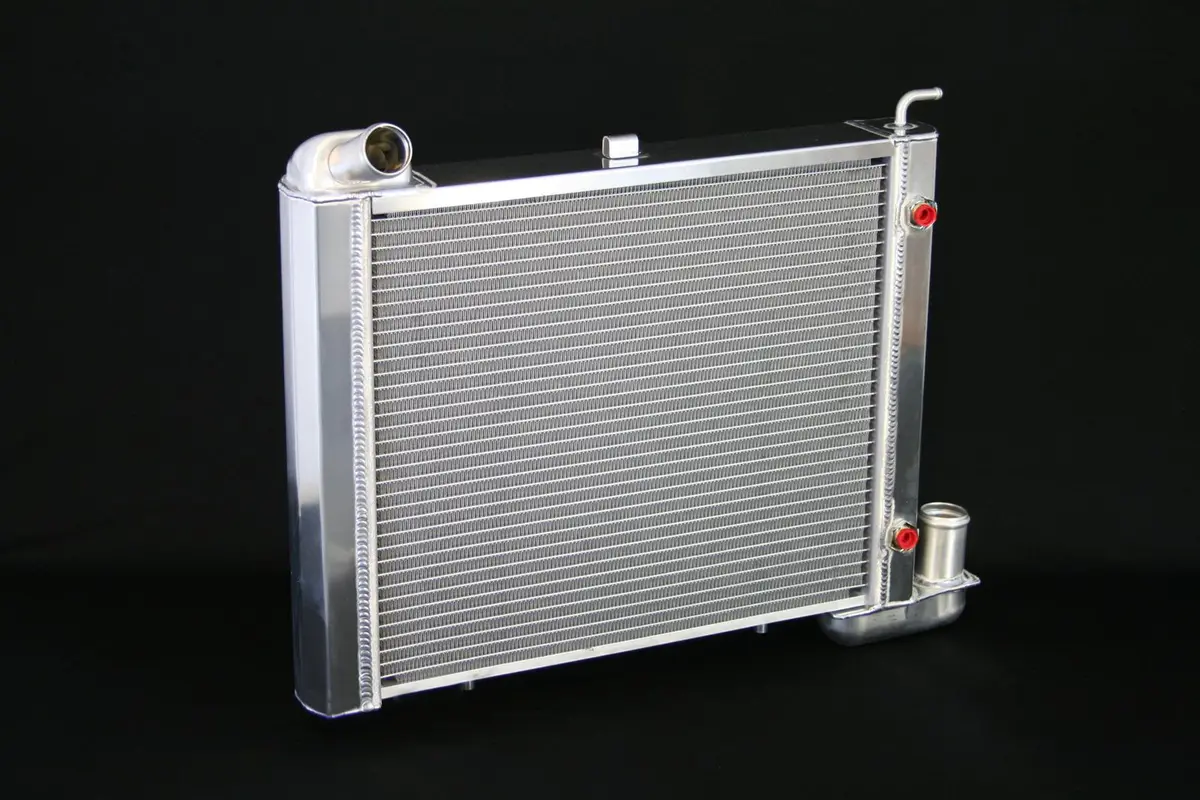 Dewitts: 1963-67 Corvette,Sb All, Automatic Aluminum 2 Row 1" Tube, Natural 1