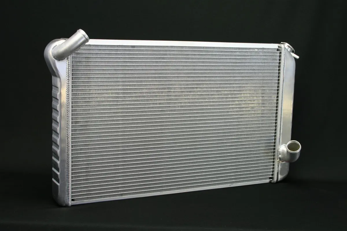 Dewitts: 1973-76 Corvette, All Manual Aluminum 2 Row 1" Tube, Natural 1