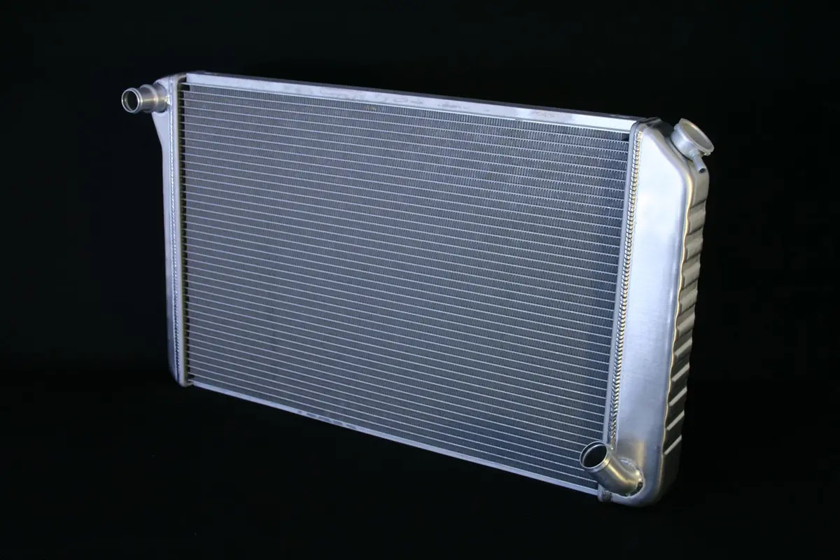 Dewitts: 1977-82 Corvette, All Manual Aluminum 2 Row 1" Tube, Natural 1