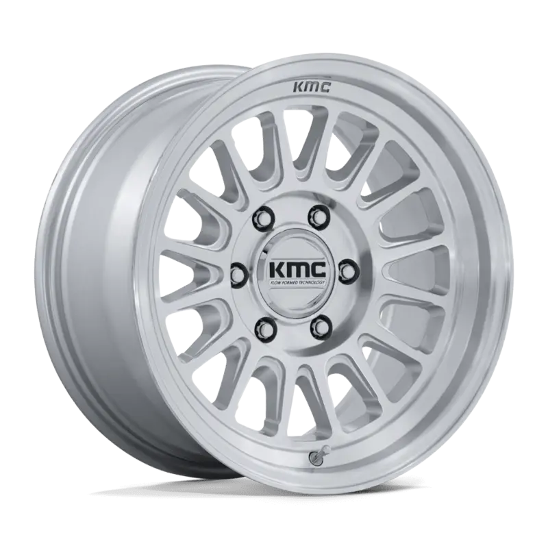 Kmc Impact Fft Km773 Gloss Silver Machined 1