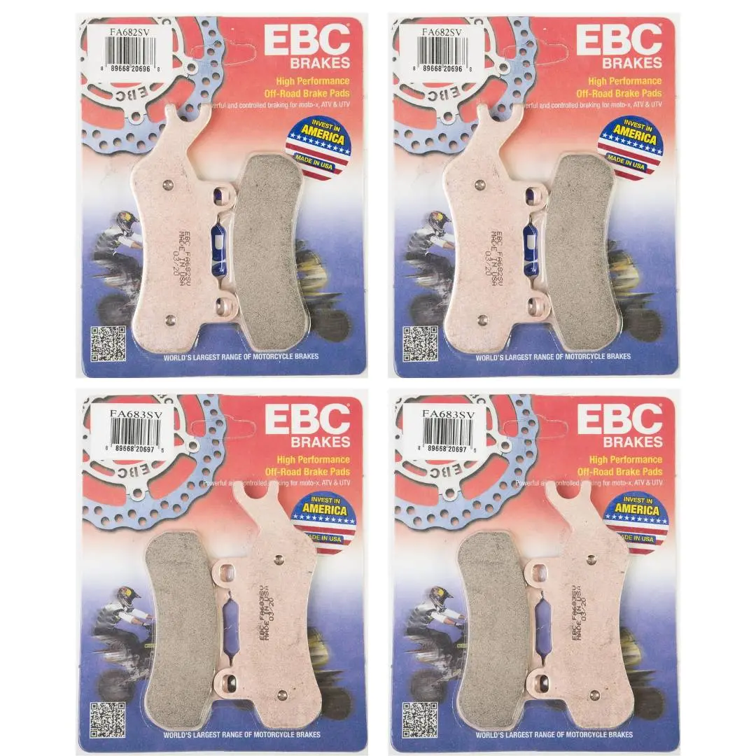 Ebc Sv Series Front & Rear Brake Pads (4 Sets) For Can-Am Maverick X3 1