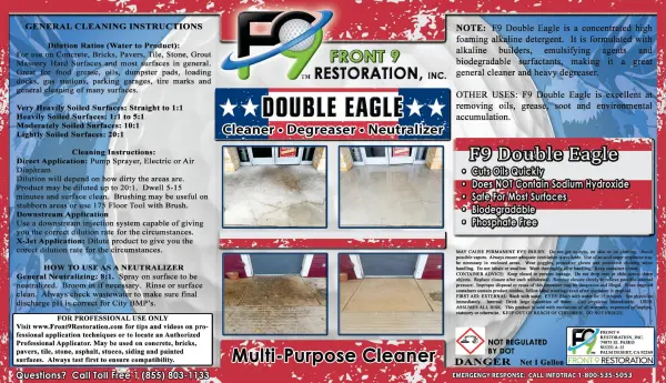 F9 Double Eagle Degreaser Products 2
