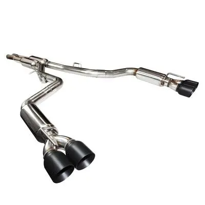 Kooks Headers & Exhaust:  2015+ Dodge Challenger Hellcat 3" Competition Catback Exhaust With Black Tips 1