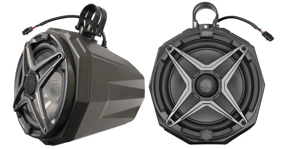 8" Cage-Mount Speaker Pods W 1.75" Clamps | Ssv Works *Door-Buster* 1