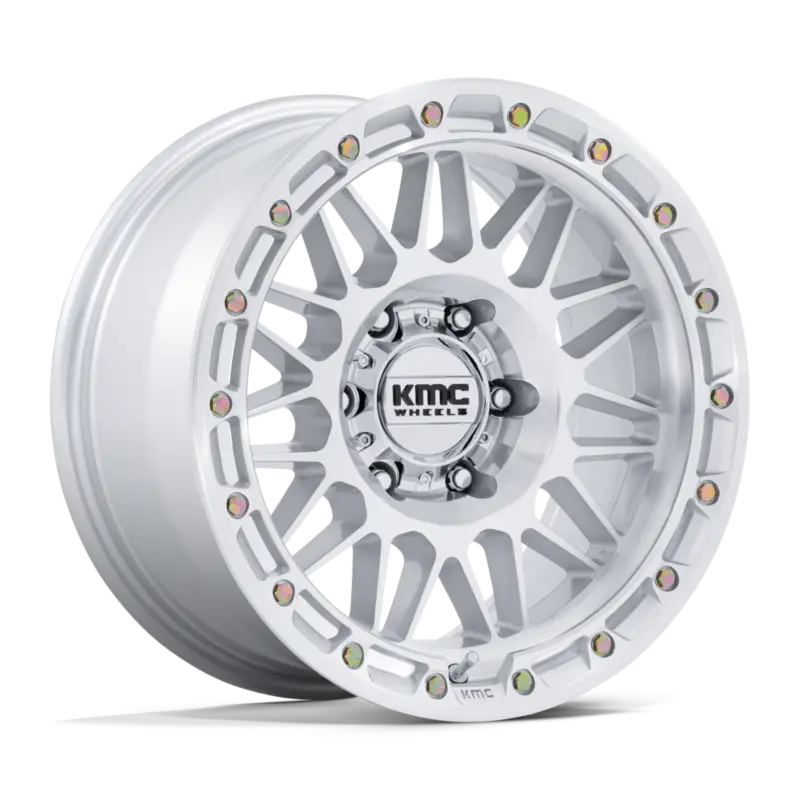 Kmc Attack Km555 Gloss Silver Machined Face 1