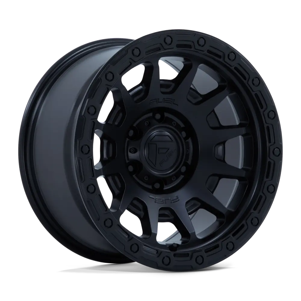 Fuel Fc884 Fortress - Matte Black W/ Gloss Black Lip 1