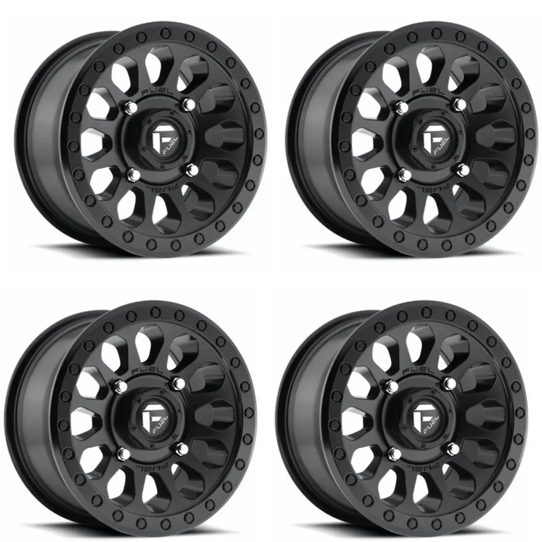 Fuel Vector D579 Matte Black Wheel Set Of 4 | 4X137 | 15X7 Inch 1