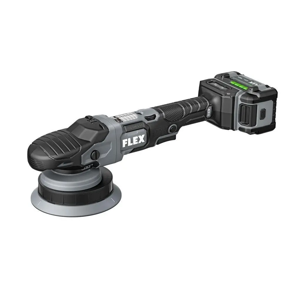 Flex 24V Brushless Cordless Free Random Orbital Polisher Kit With (2) 5.0Ah Lithium Battery And 160W Fast Charger - Fx3321-2C 1