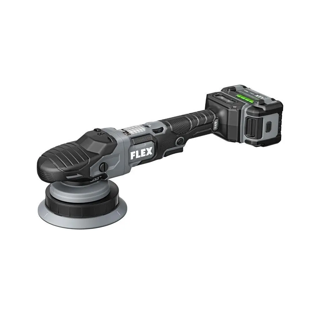 Flex 24V Brushless Cordless Forced Random Orbital Polisher Kit With (2) 5.0Ah Lithium Battery And 160W Fast Charger - Fx3331-2C 1