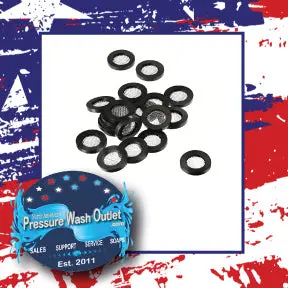 Pkg (25) Garden Hose Washer Filter (2717) 1