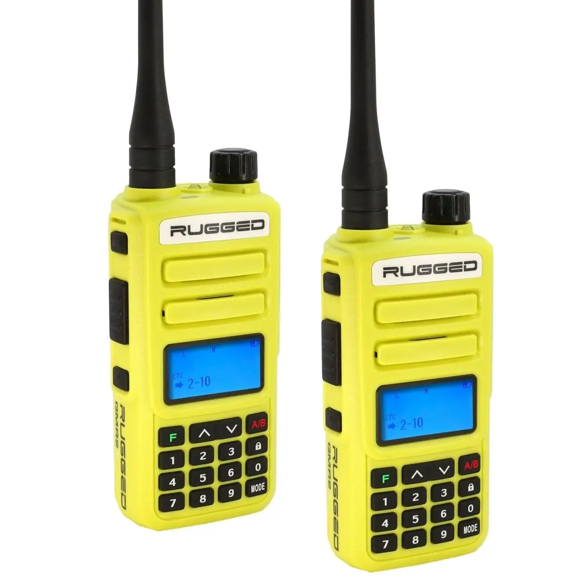 Gmr2 Plus Gmrs 2 Pack High Vis Safety Yellow | Rugged Radios 1