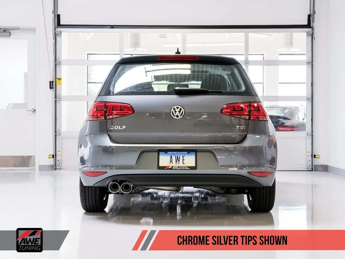Awe: 2015-17 Volkswagen Golf Mk7 - Track Edition Exhaust (Chrome Silver Tips 90Mm) 2