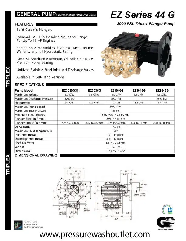 Ez3045g Pump By General Pump (5335) 2