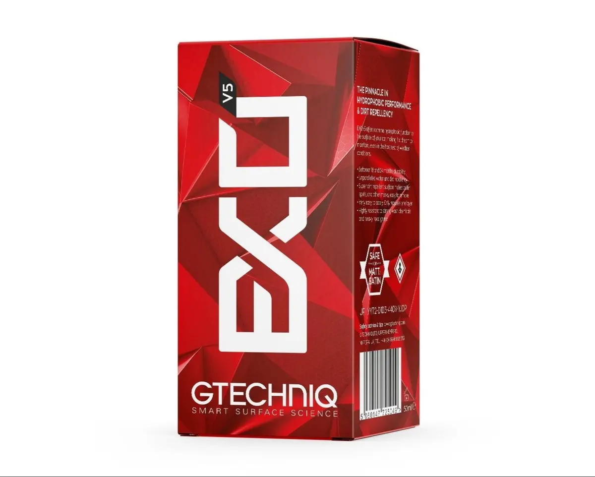 Gtechniq Exo V5 Ultra Durable Hydrophobic Coating – One-Layer Ceramic Coating For Slick, Long-Lasting Protection 1