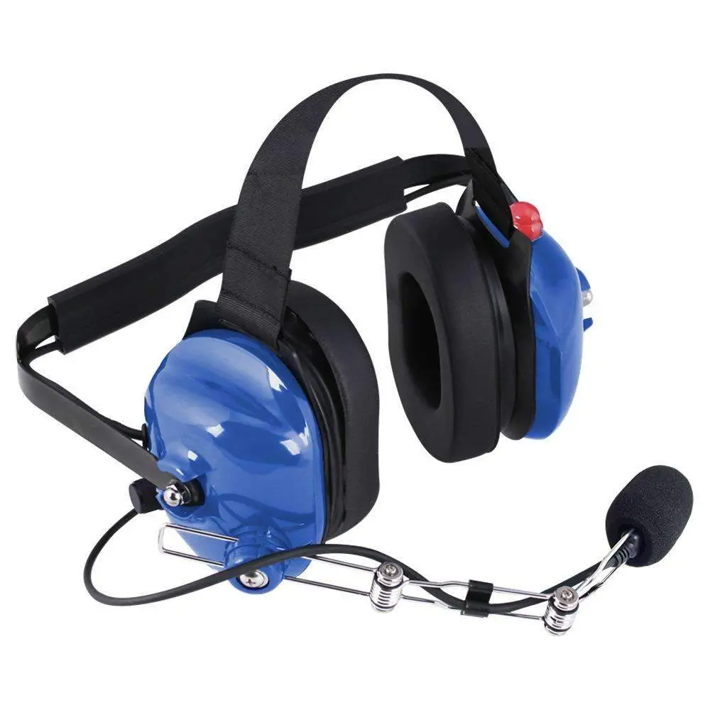 H42 Behind The Head (Bth) Headset For 2-Way Radios - Light Blue 1