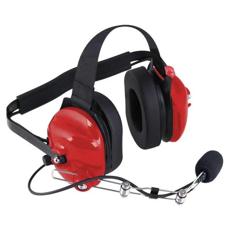 H42 Behind The Head (Bth) Headset For 2-Way Radios - Red 1