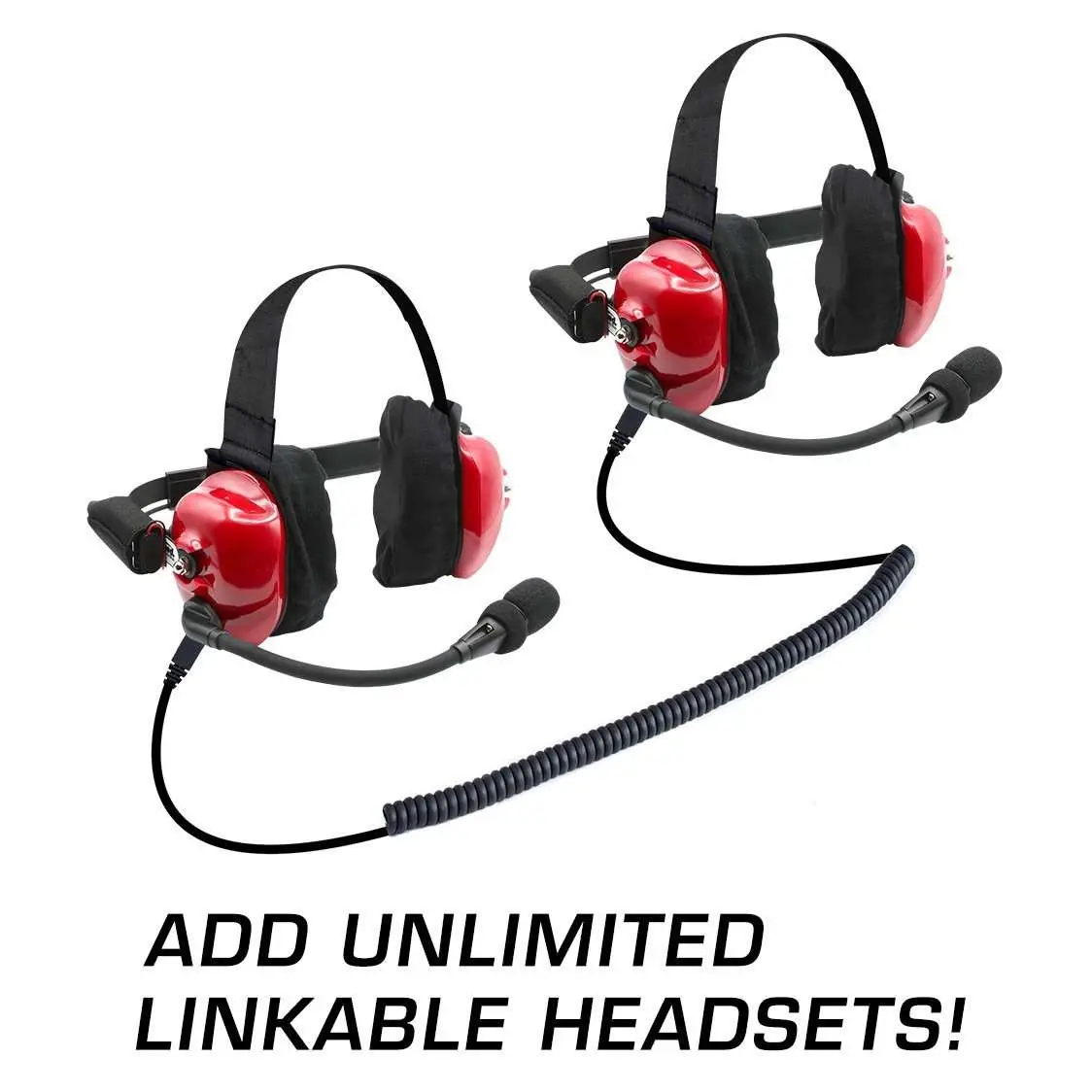 H80 Track Talk Linkable Headsets Set Of Two | Rugged Radios 1