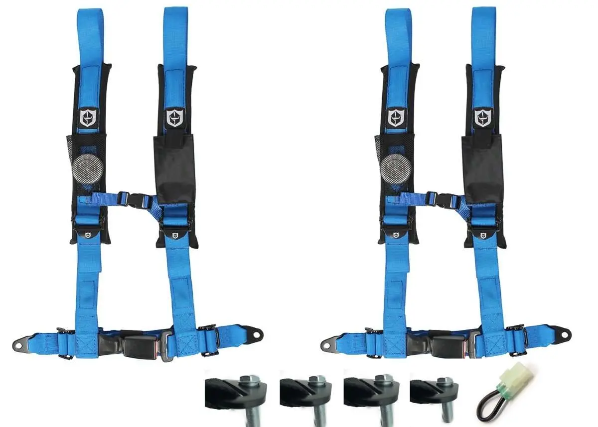 Honda Talon Pro Armor 4 Point 2" Harness Set With Free Lap Bolts And Override Plug 19
