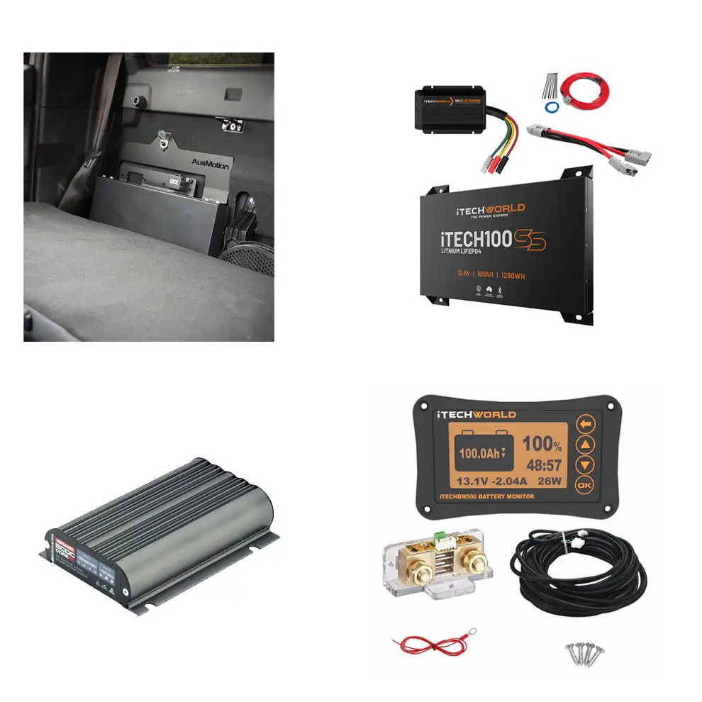 Itechworld 100Ss Lithium Aux Battery - Behind Seat (Ford Ranger Next Gen) - Installed 1