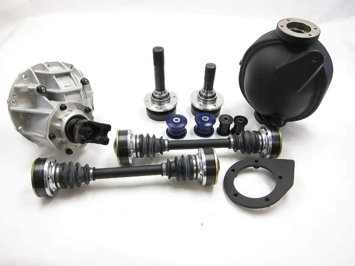Driveshaft Shop: 2009-2014 Dodge Challenger Srt8 / R/T Automatic 9-Inch Direct Bolt-In Rear Conversion Kit -Includes Axles And Driveshaft 1