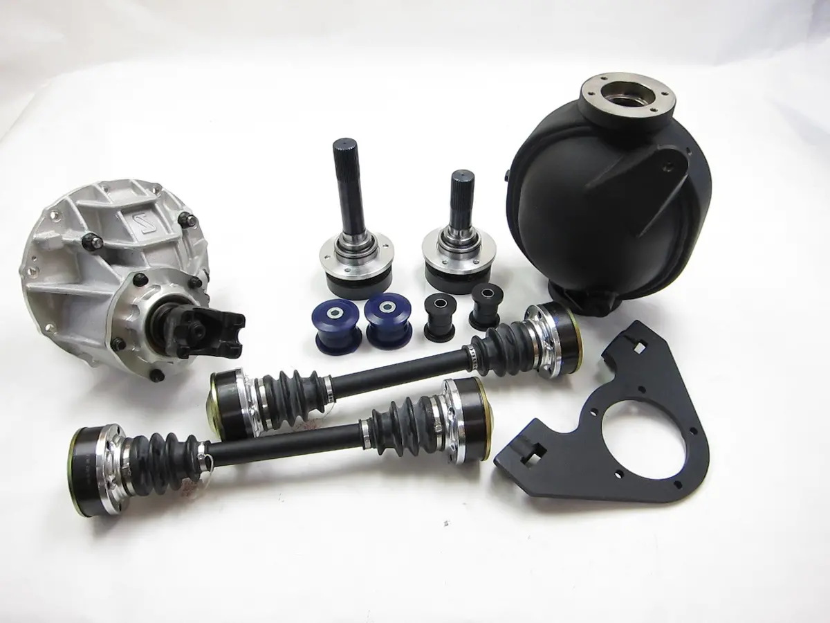 Driveshaft Shop: 2015+ Dodge Challenger Hellcat / 392 Srt Manual 9-Inch Direct Bolt-In Rear Conversion Kit -Includes Axles And Driveshaft 1