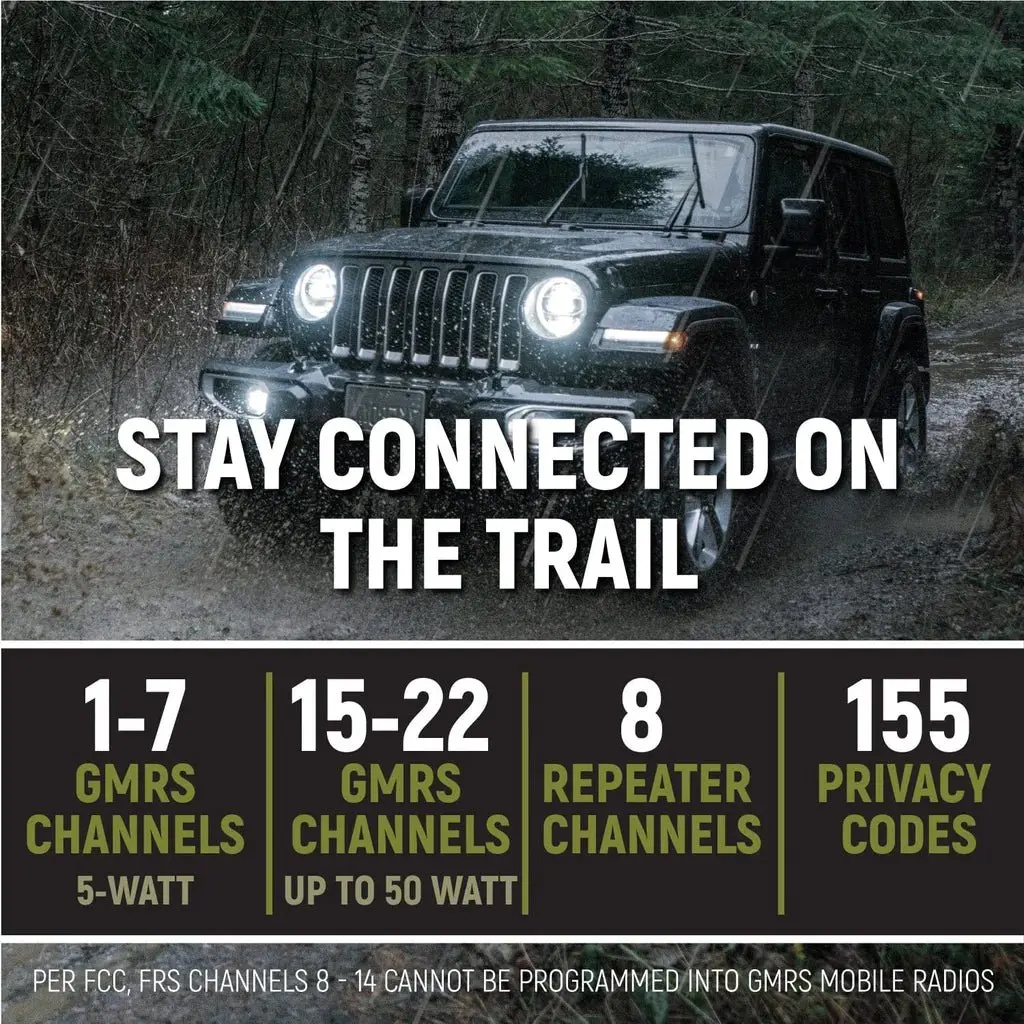 Jeep Wrangler Jk And Jku Two-Way Gmrs Mobile Radio Kit | Rugged Radios 4