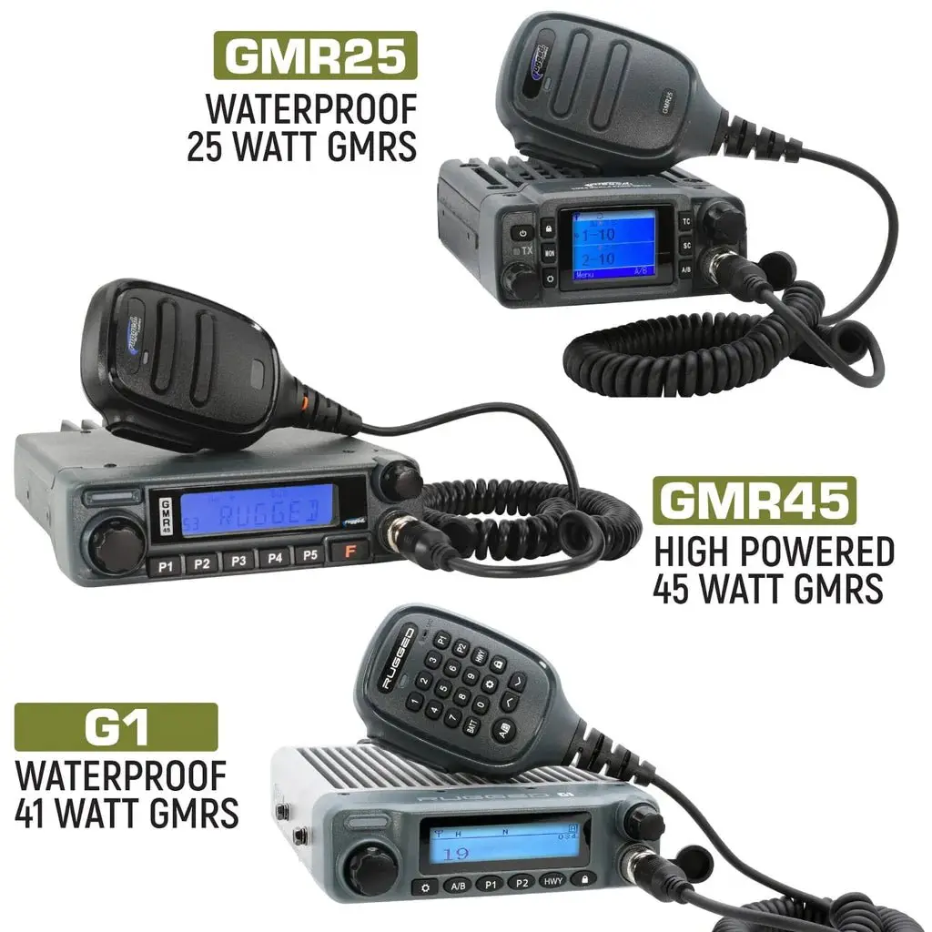 Jeep Wrangler Jl, Jlu, And Gladiator Jt Two-Way Gmrs Radio Kit | Rugged Radios 2