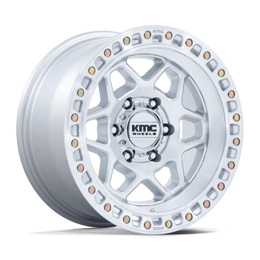 Kmc Km553 Torx - Gloss Silver W/ Machined Face 1