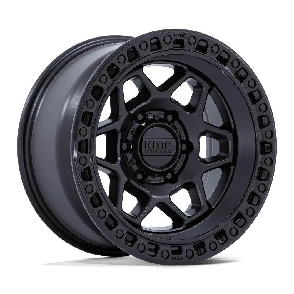 Kmc Km553 Torx - Matte Black W/ Gloss Black Lip 1