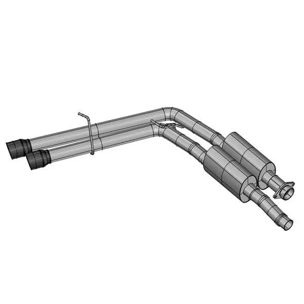 Kooks Headers & Exhaust:  2017+ Ford F150 Raptor Crew Cab Side Exit Cat Back Exhaust (Black Tips) 1