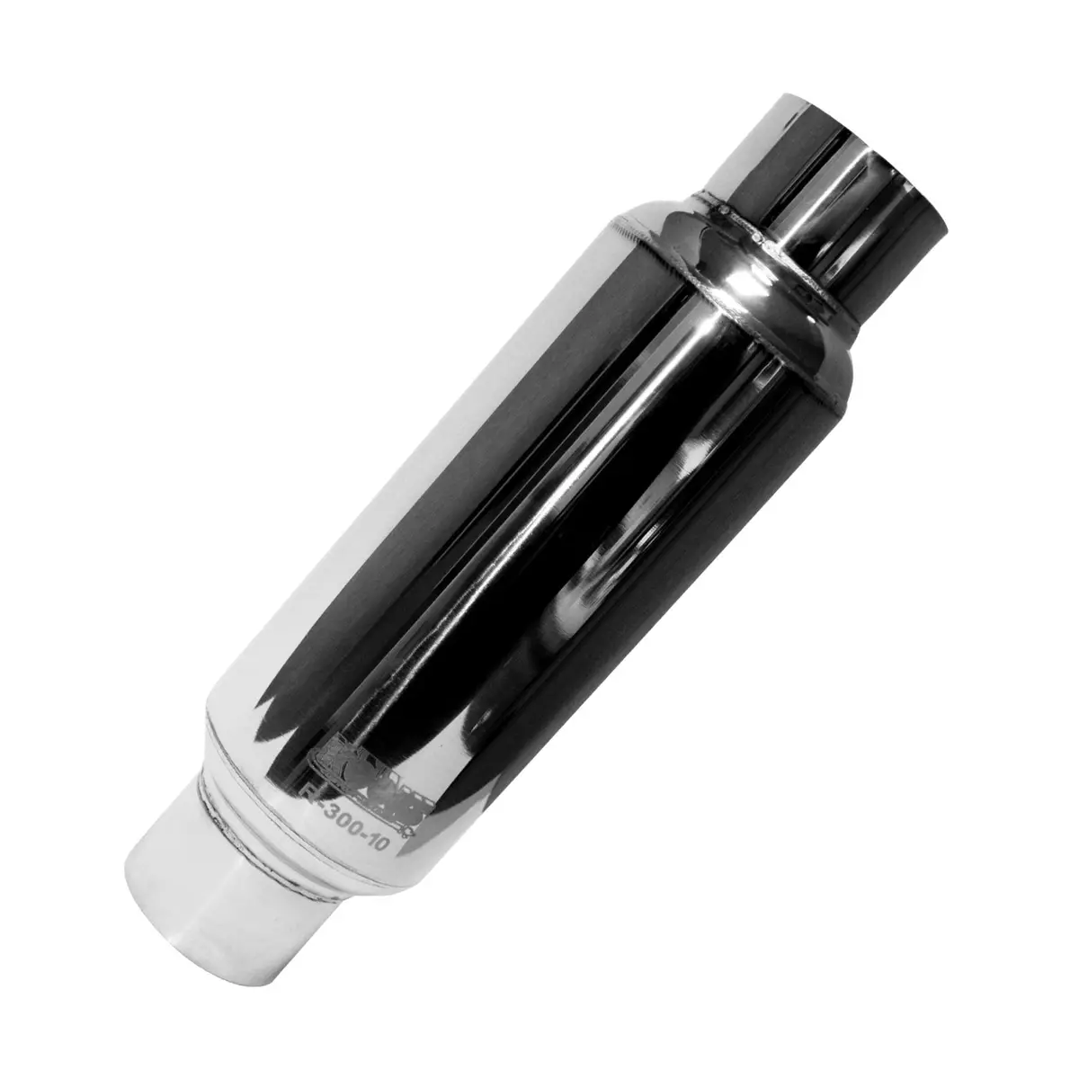 Kooks Headers & Exhaust:  3” Round Muffler 10” Long.  Polished Stainless Steel 1