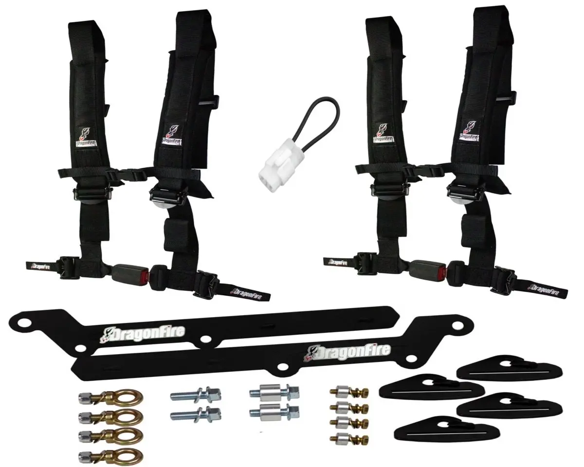 Krx 1000 2" Auto Latch 4 Point Harness Kit 1