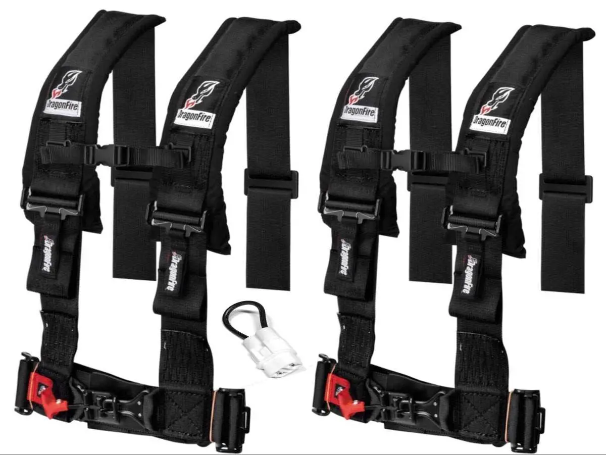 Krx 1000 3" 4 Point Harness Kit By Dragonfire Racing 4