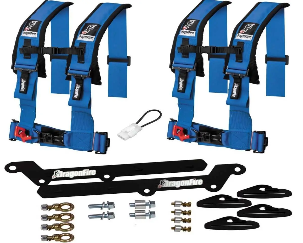 Krx 1000 3" 4 Point Harness Kit By Dragonfire Racing 3