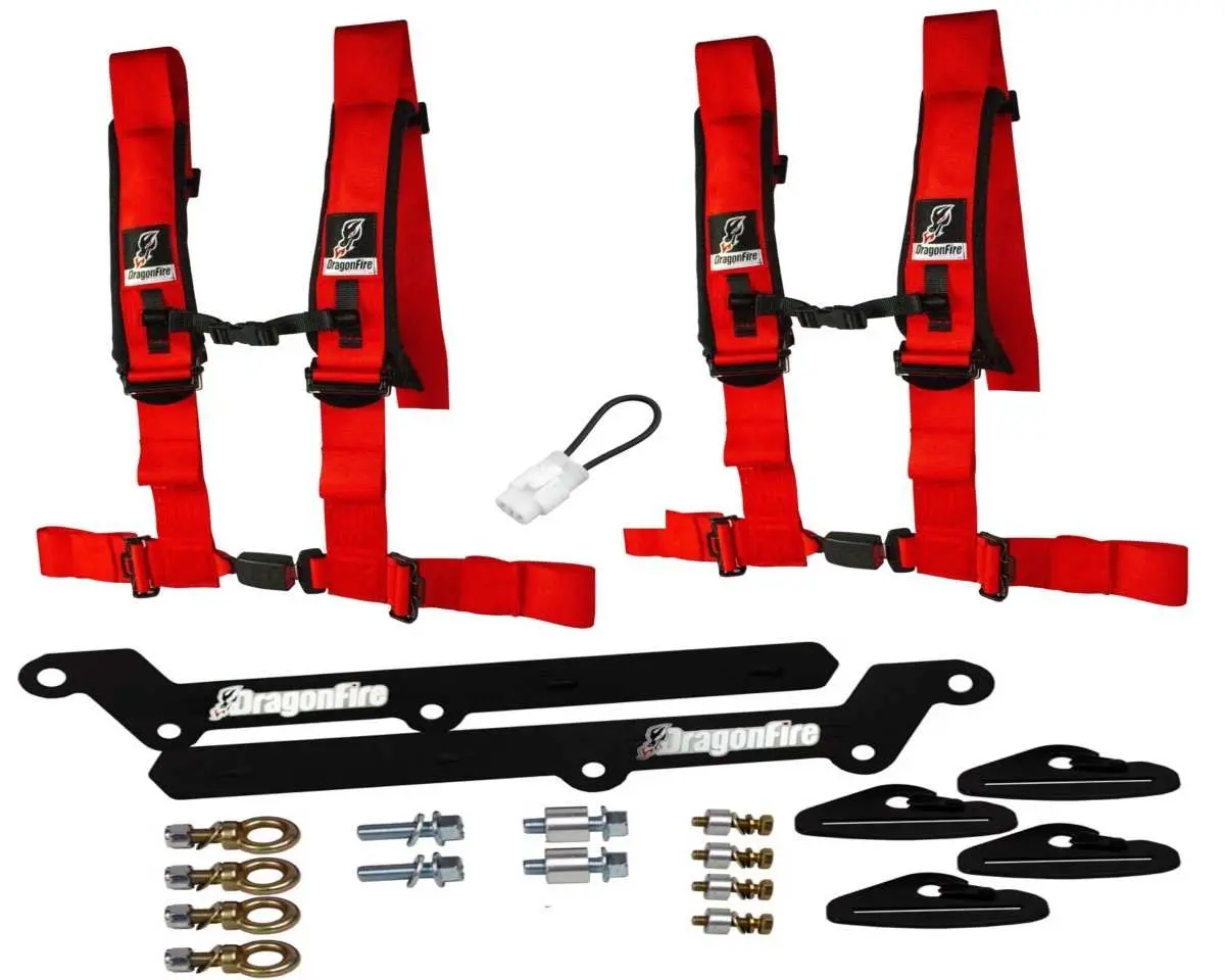 Krx 1000 3" 4 Point Harness Kit By Dragonfire Racing 6