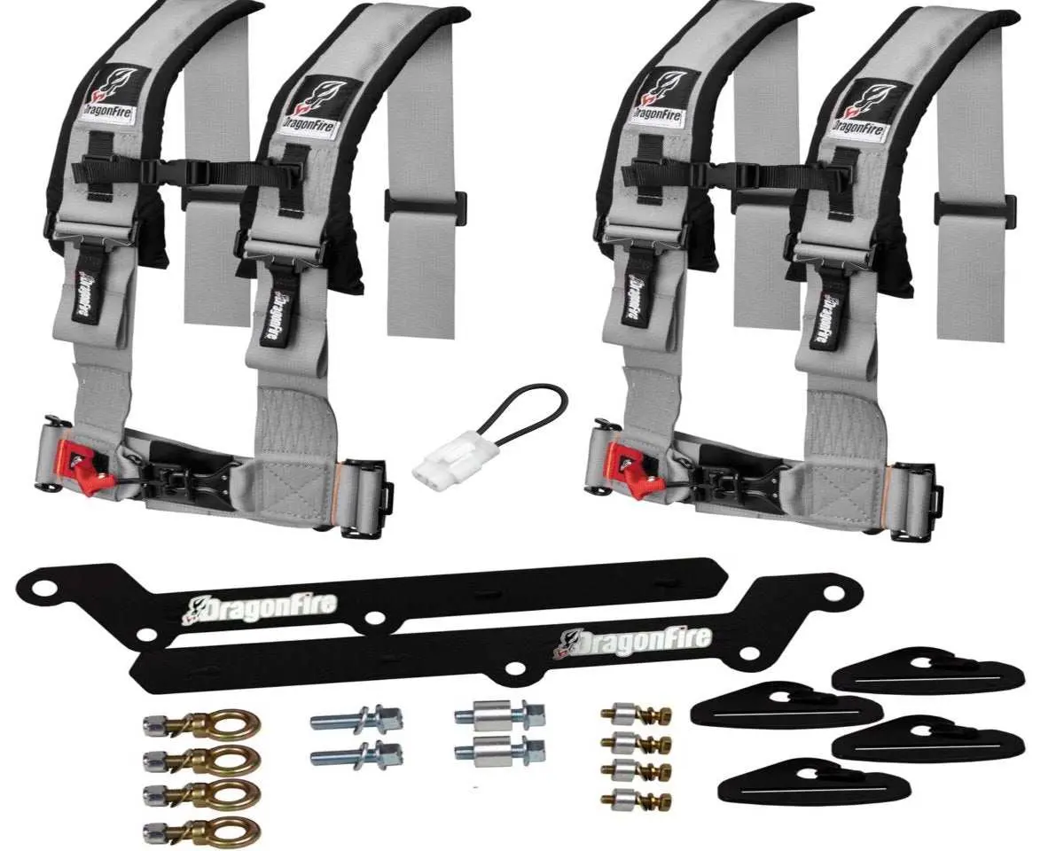 Krx 1000 3" 4 Point Harness Kit By Dragonfire Racing 7