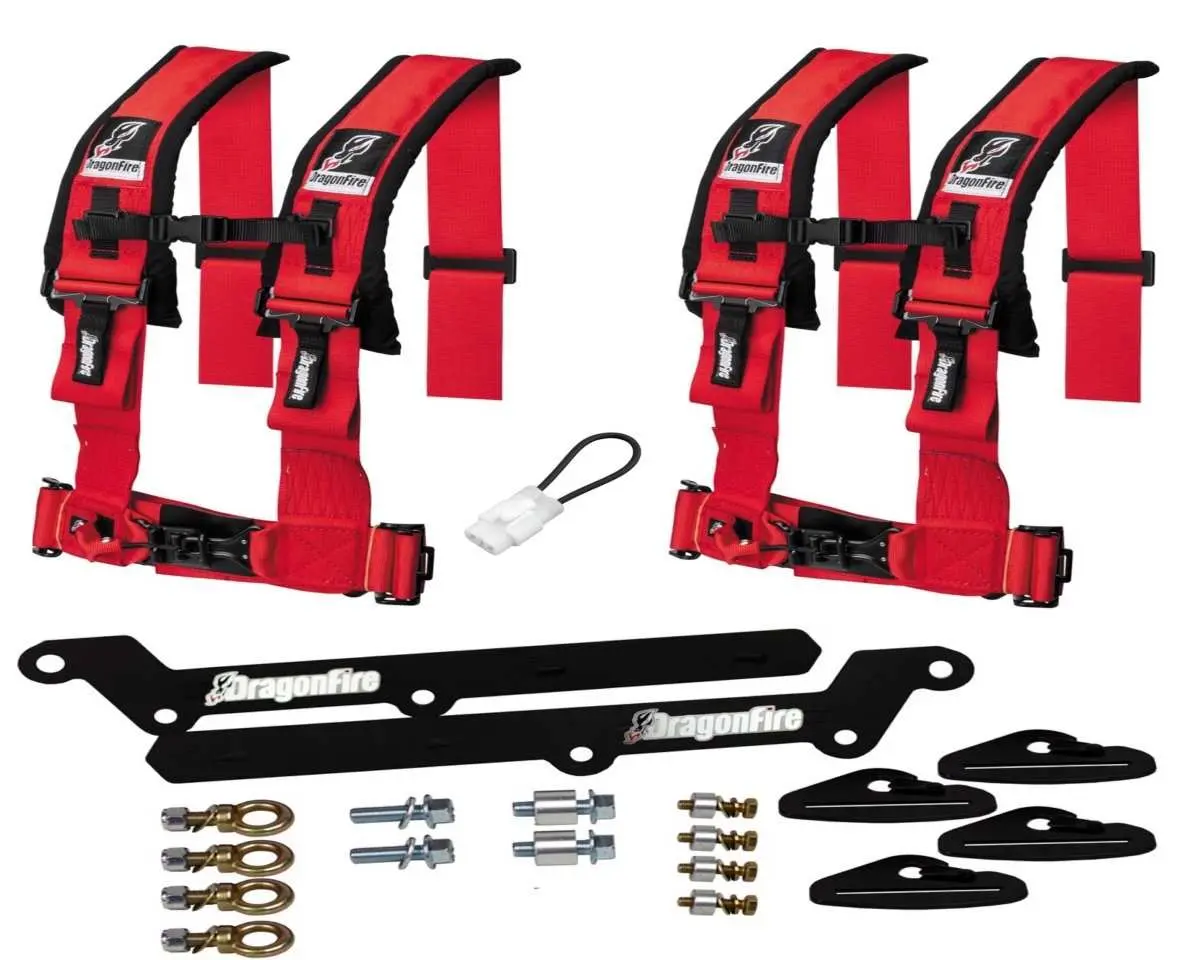 Krx 1000 3" 4 Point Harness Kit By Dragonfire Racing 2