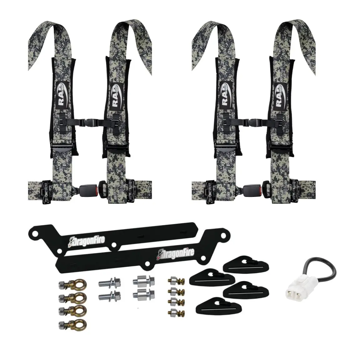 Krx 1000 3" Auto Latch 4 Point Harness Kit | Rad 4