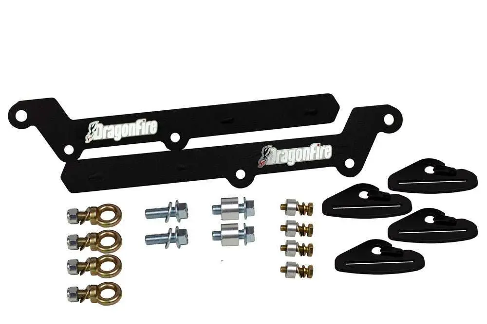 Krx Harness Mounting Brackets By Dragonfire Racing 14-4000 1
