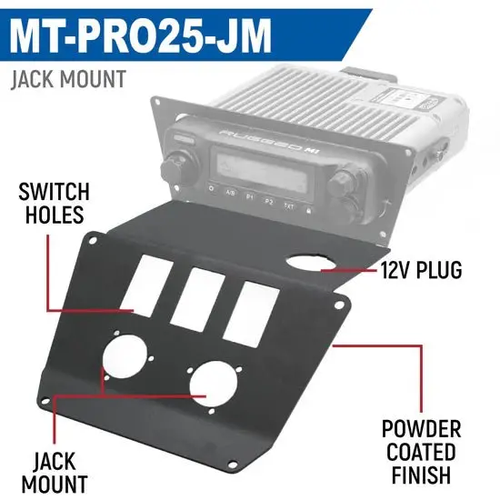 Lower Accessory Panel For 2025 Polaris Rzr Pro Xp, Pro R, And Pro S Radio Mount 2