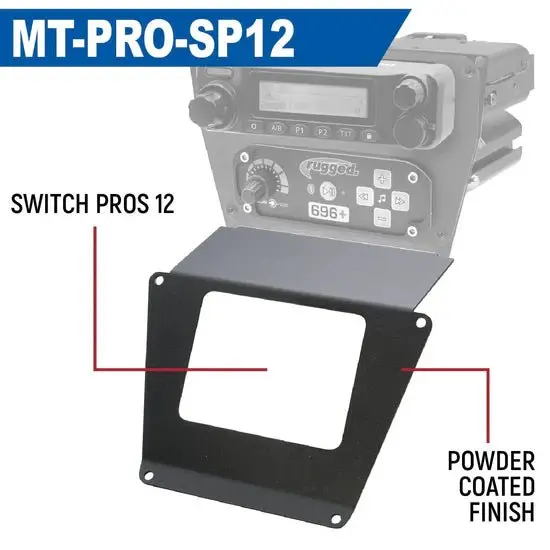 Lower Accessory Panel For Polaris Rzr Pro Xp, Rzr Turbo R, And Rzr Pro R Dash Mount Radio And Intercom 5