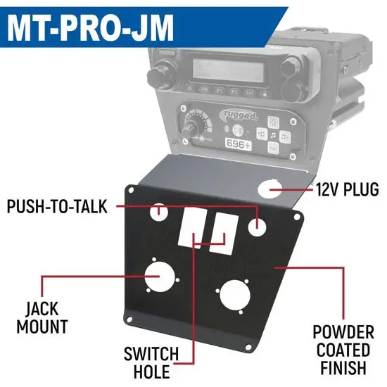 Lower Accessory Panel For Polaris Rzr Pro Xp, Rzr Turbo R, And Rzr Pro R Dash Mount Radio And Intercom 6