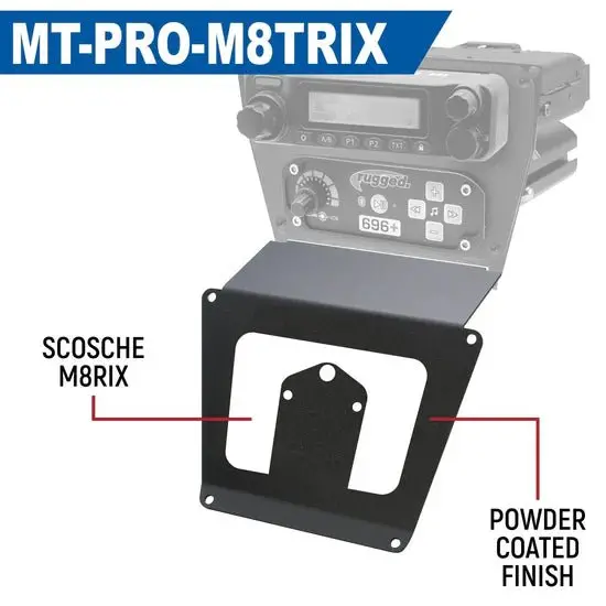 Lower Accessory Panel For Polaris Rzr Pro Xp, Rzr Turbo R, And Rzr Pro R Dash Mount Radio And Intercom 8